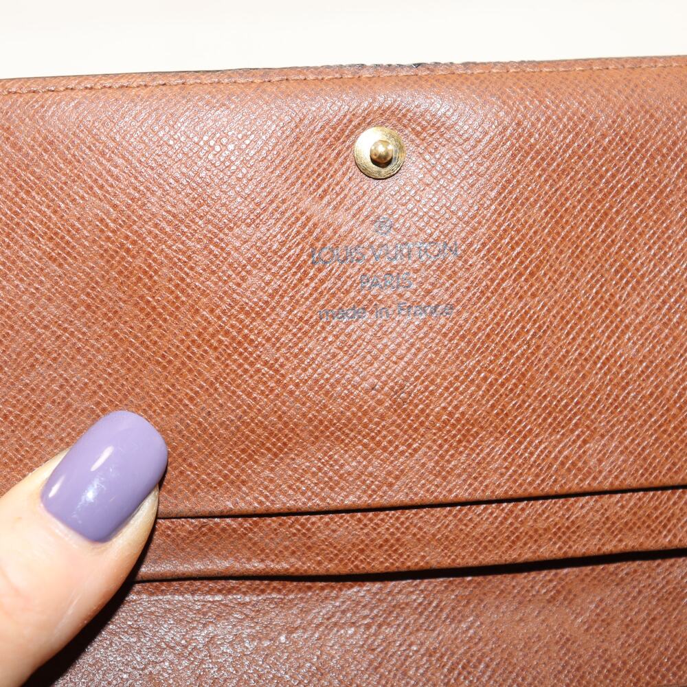 Louis Vuitton Monogram Vintage‎ Wallet France Professionally Restored - Picture 8 of 9
